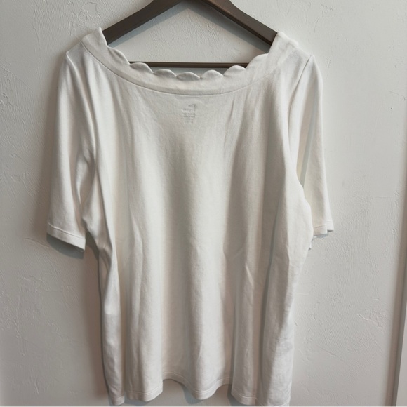 Kim Rogers Perfectly Soft Scalloped Neck T Shirt Bundle P/XXL - Picture 7 of 9